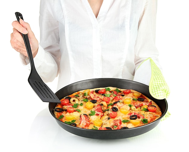 Osoba gotująca przy kuchence